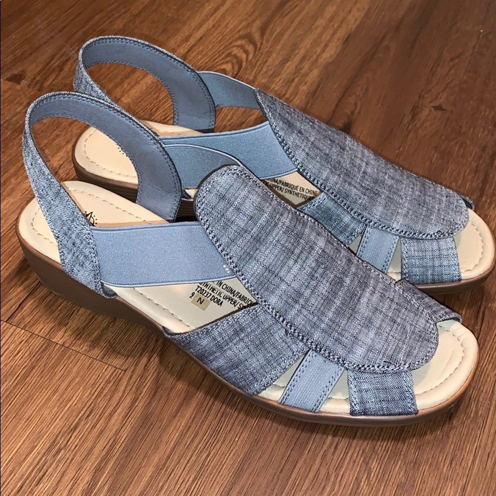 Wanderlust stylish denim wedges